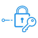 128-bit AES link encryption with easy plug-and-play key management
